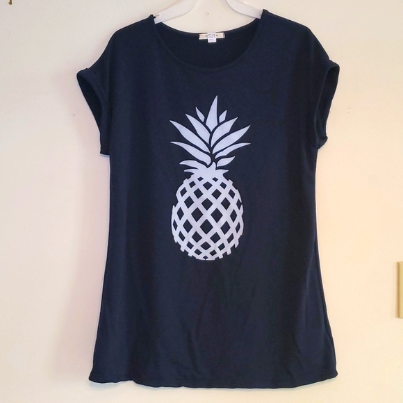 12Pm by Mon Ami Women's Pineapple Tee - Picture 2 of 4